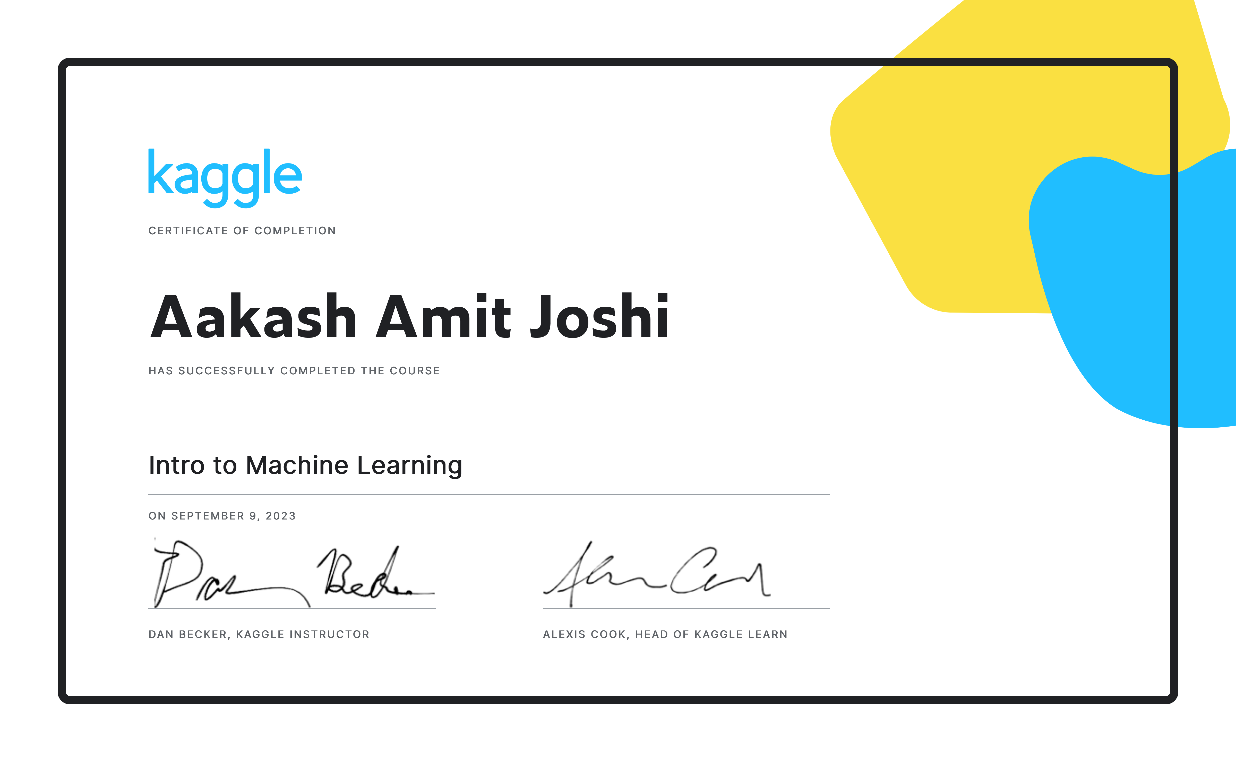 Intro to Machine Learning