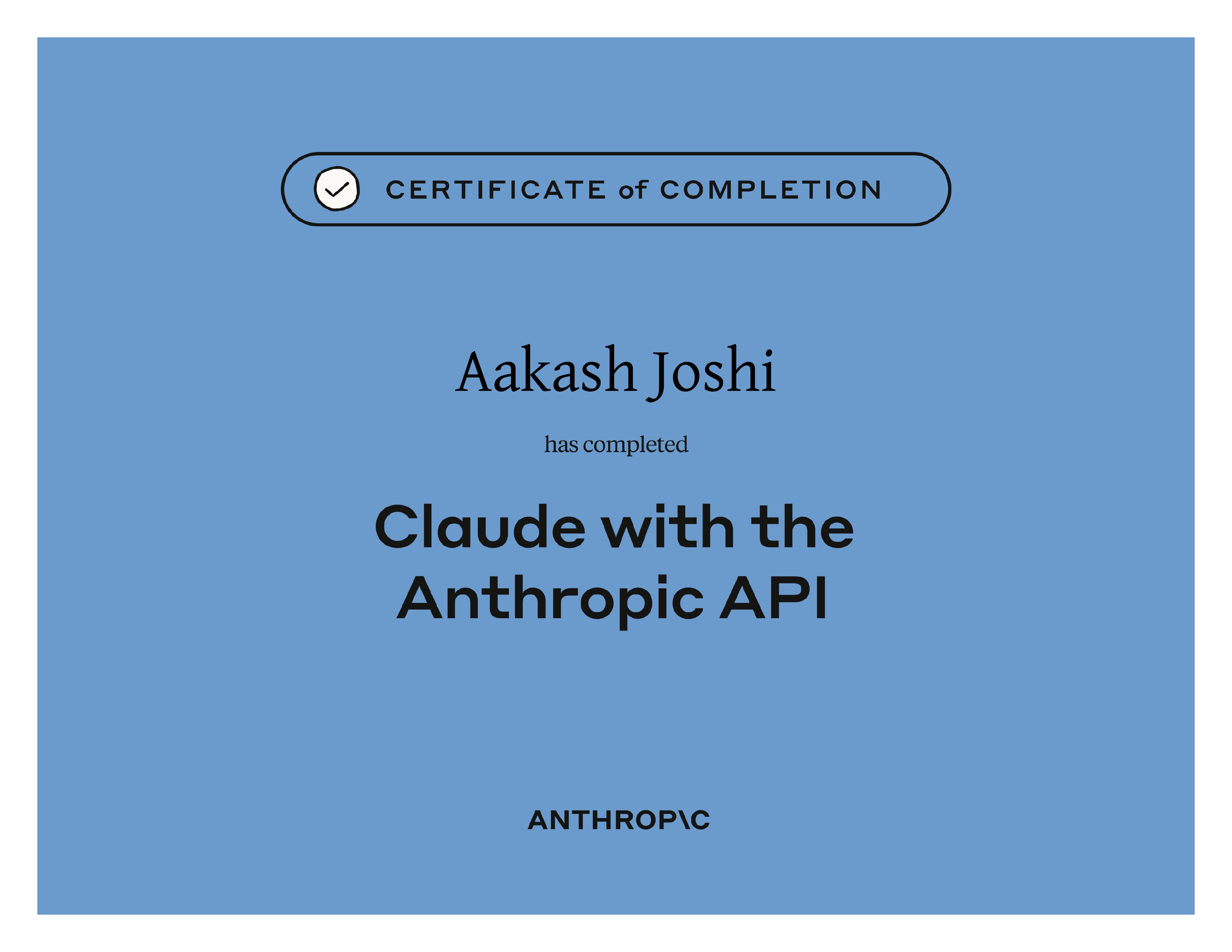 Claude with the Anthropic API
