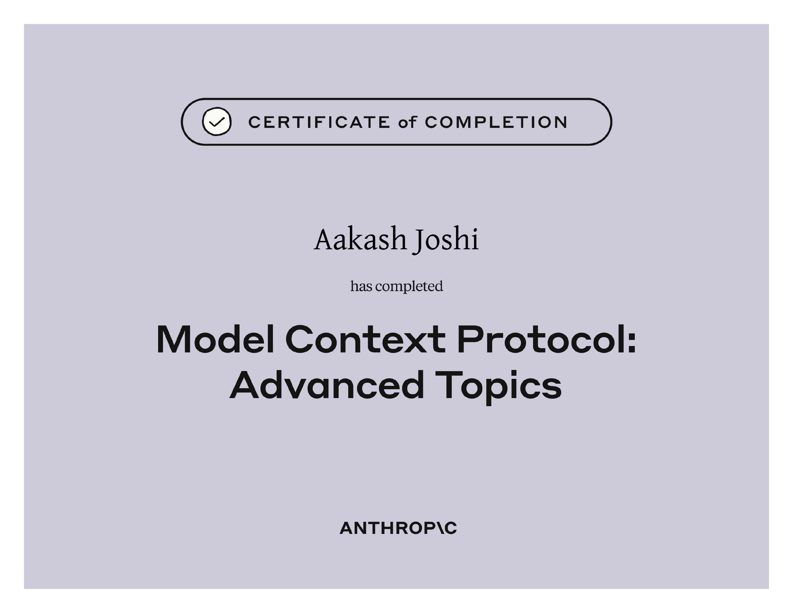 Model Context Protocol: Advanced Topics